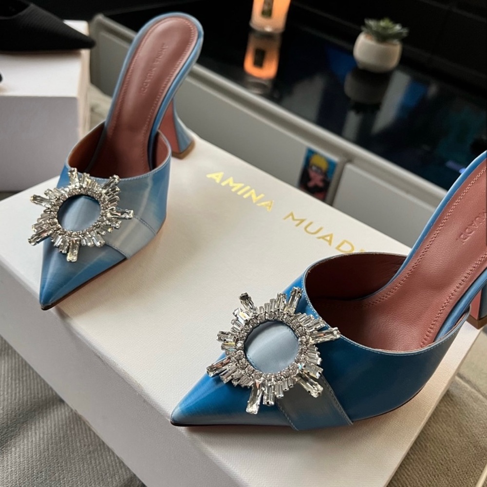 BRAND NEW AMINA MUADDI HEELS